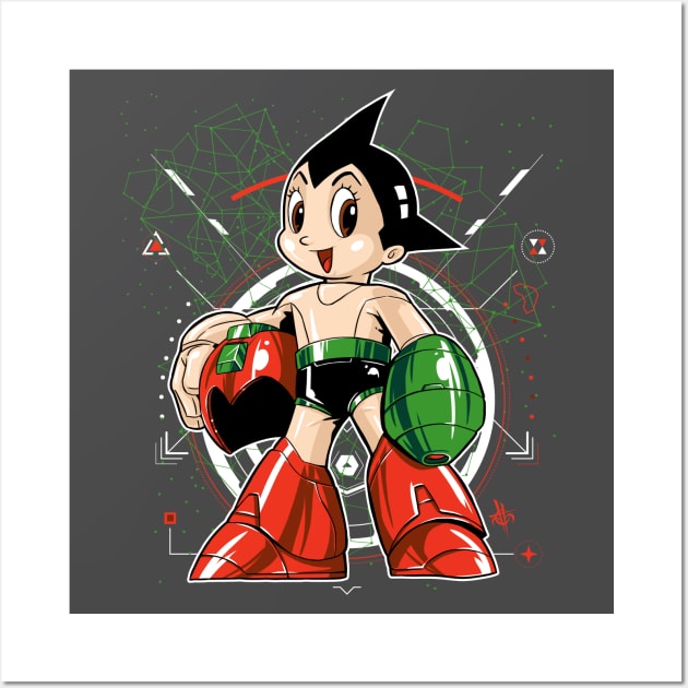 Mega Astro Rock Boy Man Wall Art by elblackbat